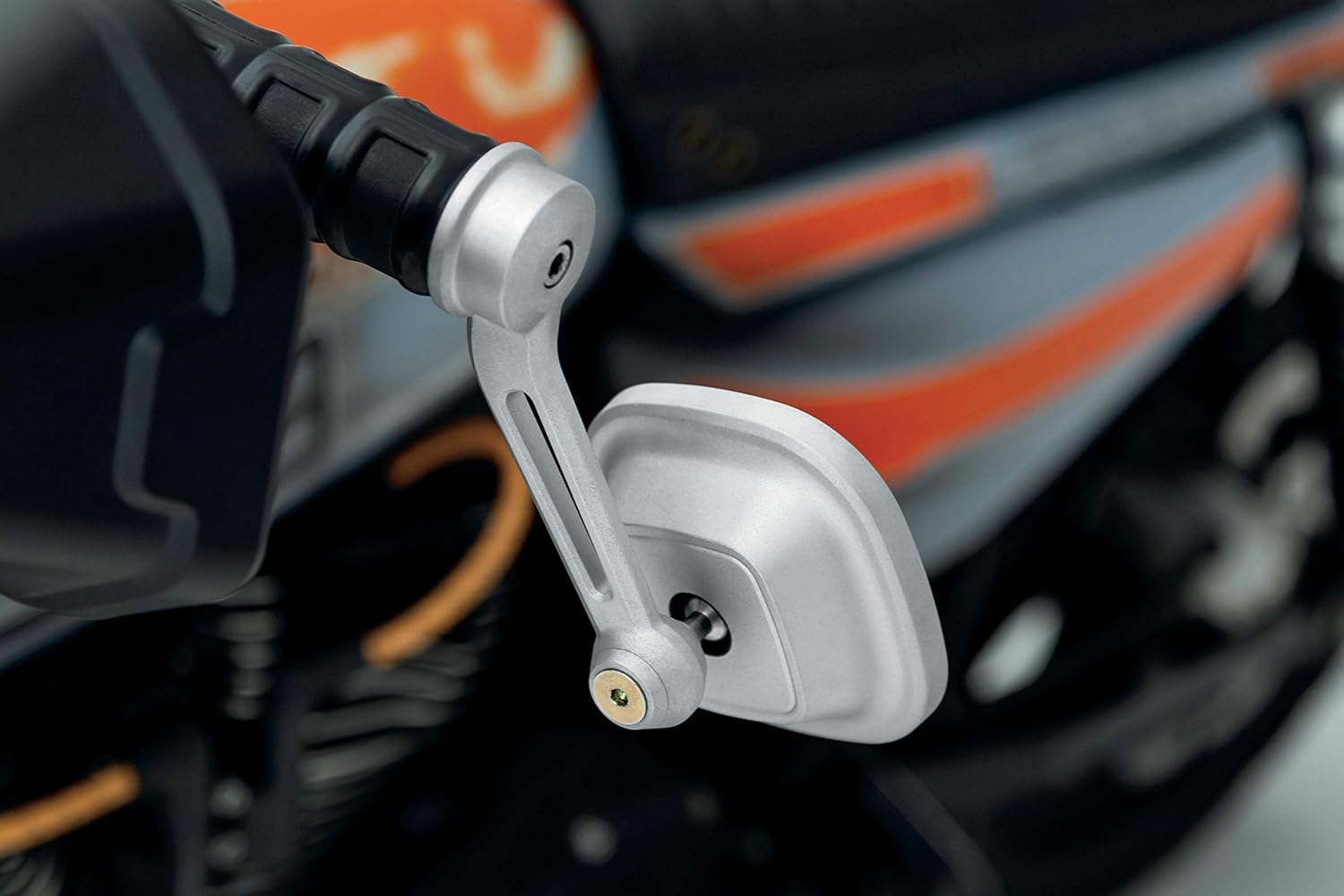 Kuryakyn 6656 Motorcycle Handlebar Accessory: Dillinger Bar End Rear View Side Mirror, Universal Fit for Motorcycles with 1