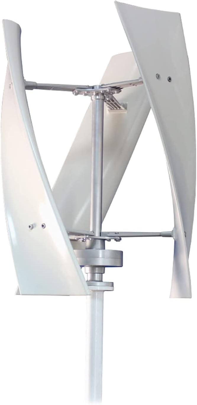 8000W Vertical Wind Turbines Generator+ Wind Controller, 3 Blades Vertical Permanent Magnet Wind Turbines Generator for Home Camping (White)