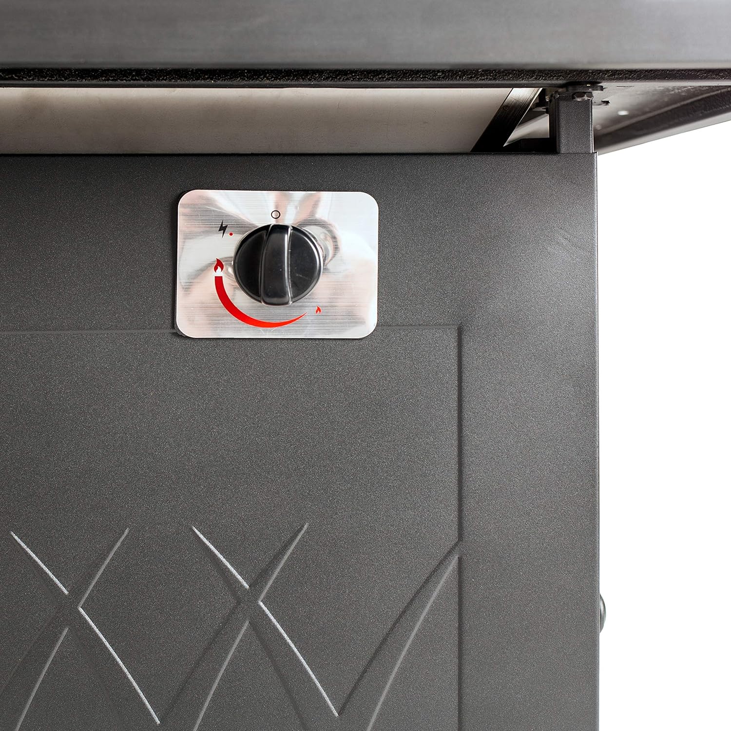 Pleasant Hearth GHP Group OFG824T Atlantis Table Gas fire Pit, Matte Black/Tile Top