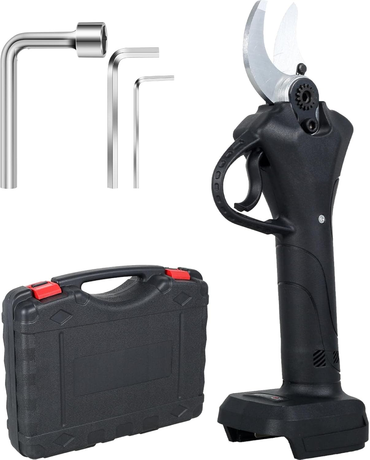 Electric Pruning Shears Professional Brushless Pruner Shear Electric Cordless Pruning Shear Battery Powered Tree Branch Pruner Black