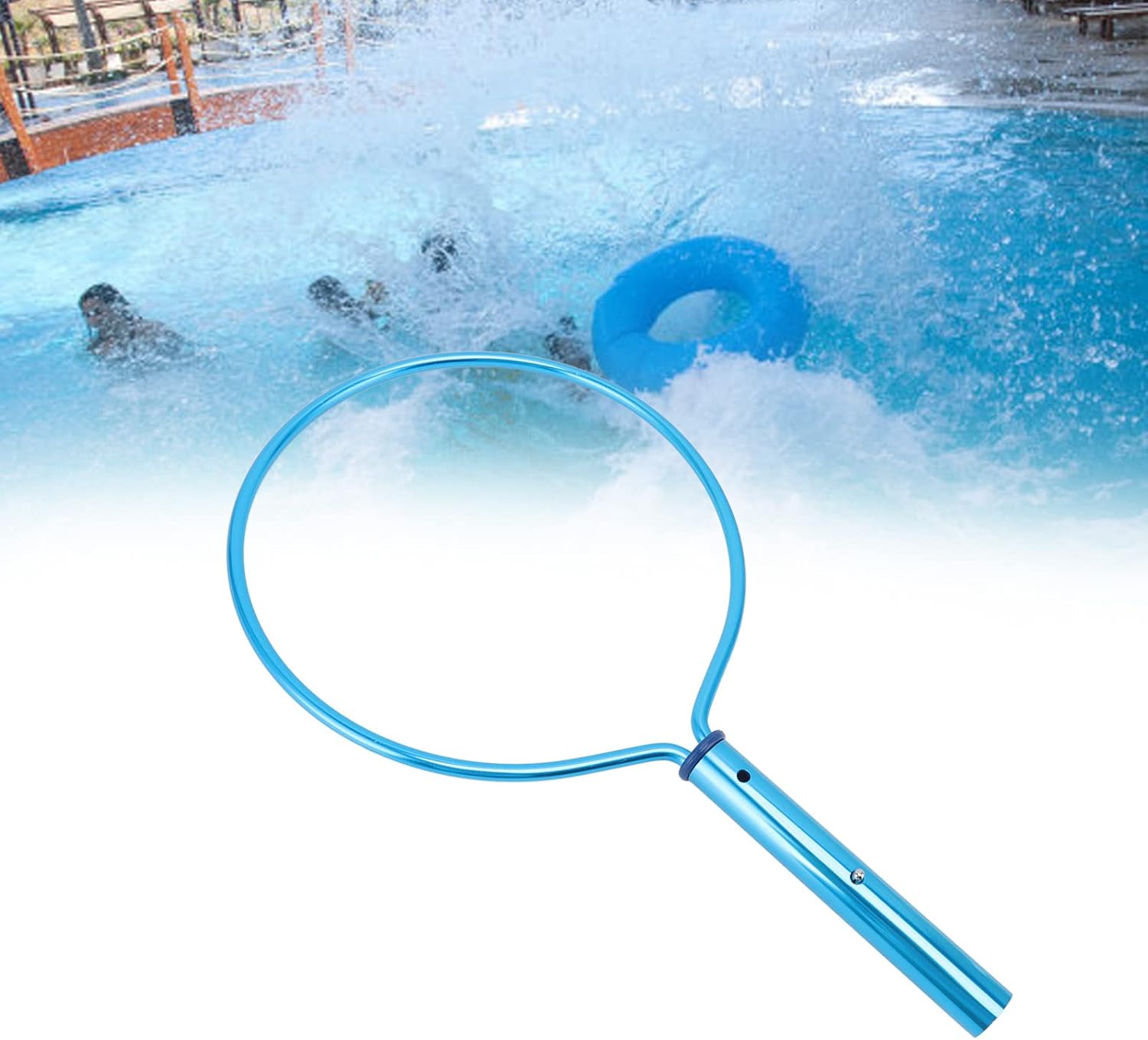 Pool Emergency Hook,Round Aluminium Alloy Safety Hook for Swimming Pool Water Park