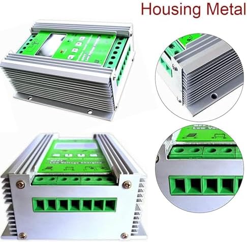 300W-1500W MPPT Wind Solar Hybrid Charge Controller, 12V/24V/48V Off-Grid System with Dump Load for Home & Street Lights (Wind: 800W + Solar: 600W)