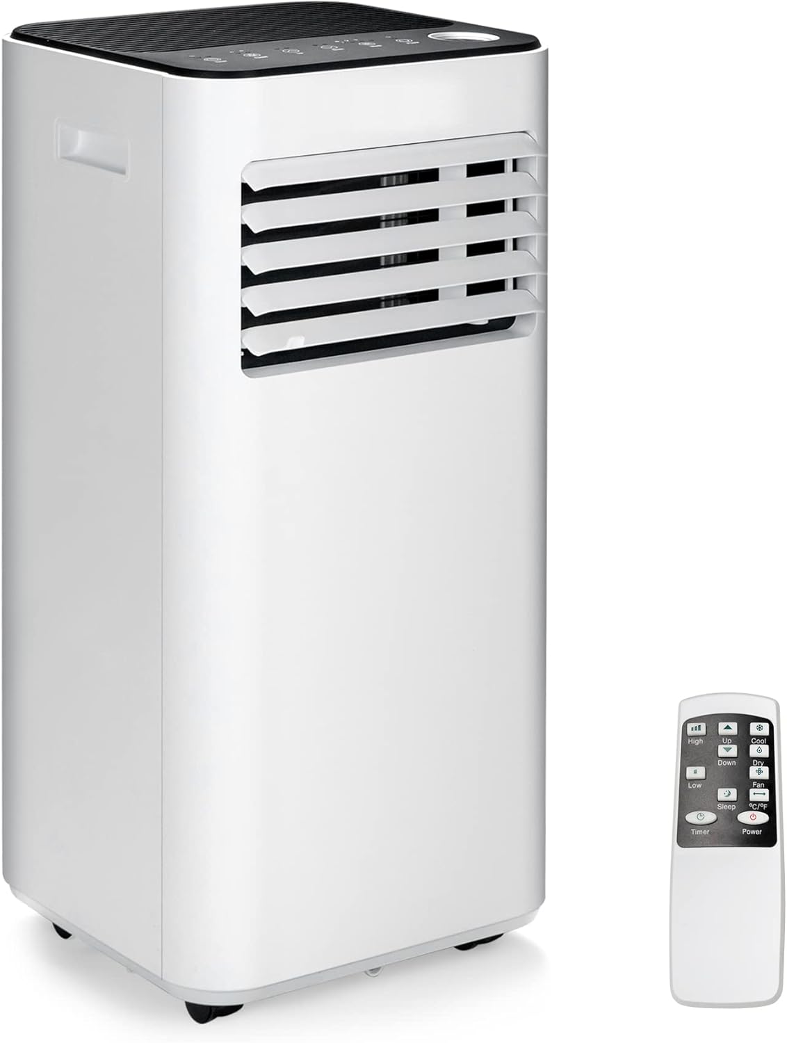 KOTEK Portable Air Conditioner for Room up to 350 Sq. Ft, 10000 BTU 3-in-1 AC Unit for Bedroom with Dehumidifier/Fan/Cool/Sleep Mode, Remote Control/Window Kit, Portable AC for Home (White-10000BTU)