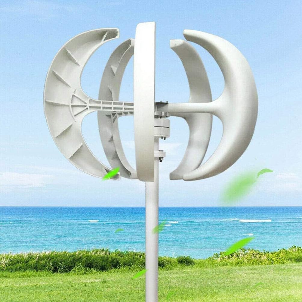1200W Wind Turbine Generator - Low Noise, Low Wind Speed Start, 12V/24V Windmill with Controller for Home Use - Efficient Renewable Energy Solution