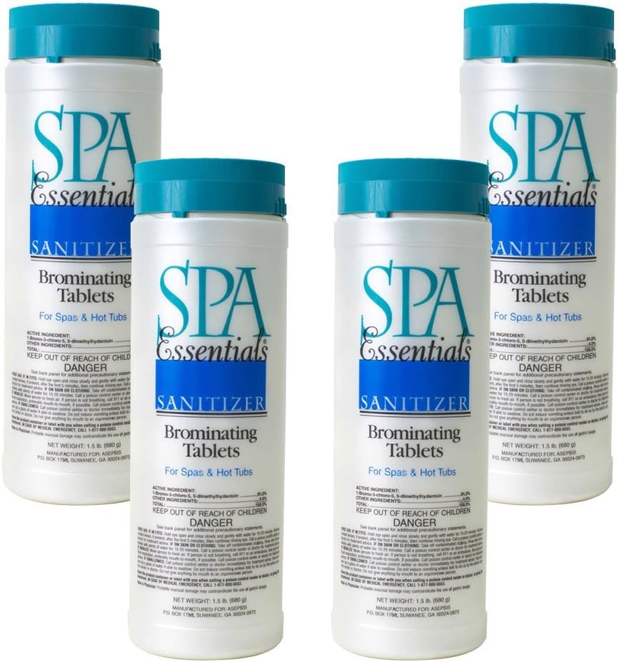 Spa Essentials 32324000-04 Tabs Hot Tub Bromine, 4-Pack