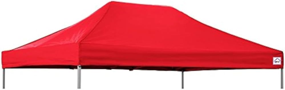 Impact Canopy 10x15 Pop Up Canopy Tent Replacement Top Cover Only, Red