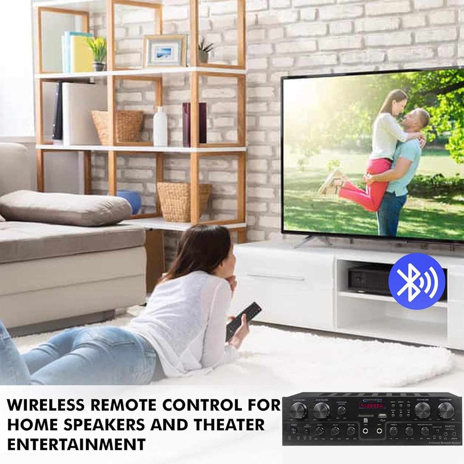 Home Theater System Kit 4-Channel 1000 Watts Amplifier w/ 4 Qty of 5.25