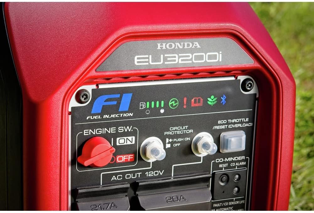 Honda 668890 EU3200IAN 3200 Watt Bluetooth Portable Inverter Generator with CO-MINDER-50-State
