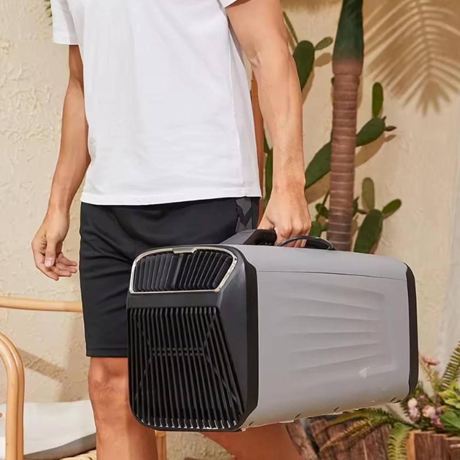 Portable Air Conditioner-Cooling&Heating(5400btu/5600btu),Mini Air Conditioner with Remote Control,4 Modes,Applicable Area 8-10㎡,for Camping Outdoor&Indoor,Rv,Truck,Van and Car,Green