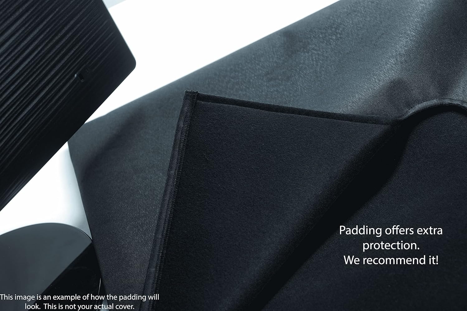 Protect'em Dust Covers Padded Grey Faux Leather Cover with Flap for Fender Rumble 100, Gray, Amp-Rum100-faux-gry-flpd