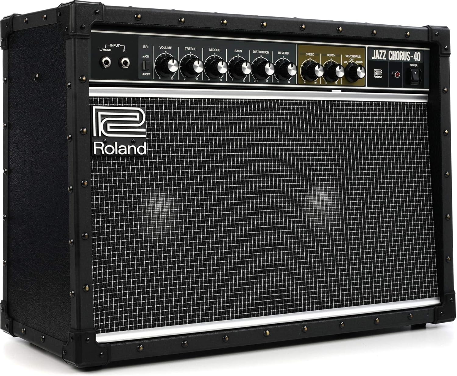 Roland JC-40 Jazz Chorus | Compact Guitar Amp | Iconic JC Clean Tone | Signature Dimensional Space Chorus Effect | Powerful 40-Watt Stereo Amp | Dual 10” Speakers | Enhances Pedals, Multi-FX & More