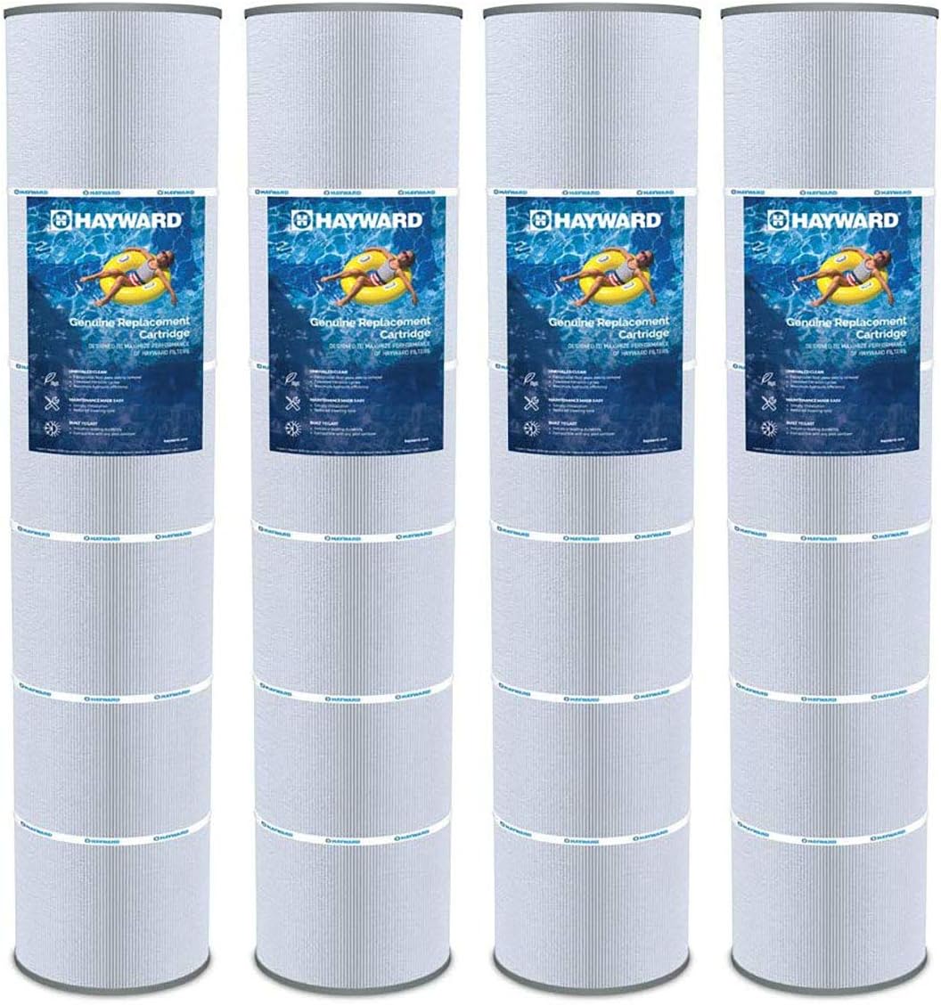 Hayward CX1280XREPAK4 525 Square Feet Replacement Cartridge Element for Pool, Hayward SwimClear Filter Model C5030, White, 4 Pack