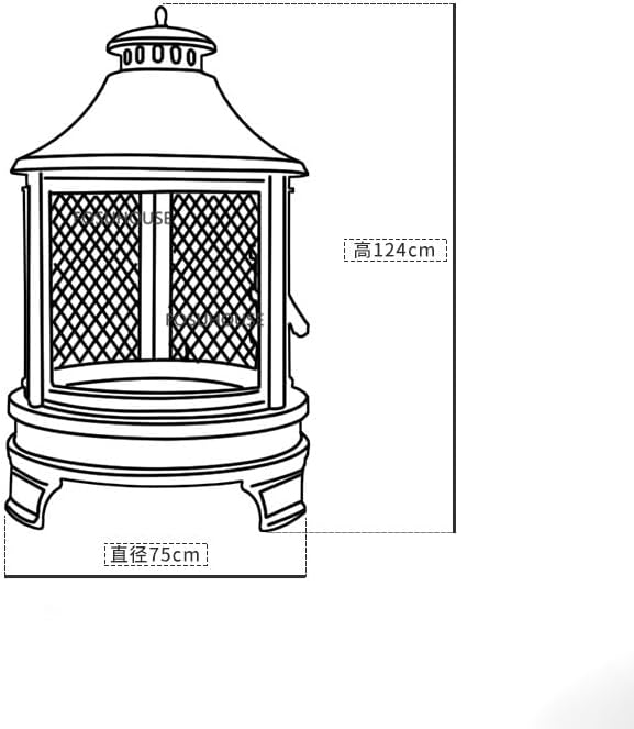 Outdoor Fireplaces Outdoor Garden Fire Pits Heating Stove Courtyard Oven for Household Balcony Terrace Bonfire Fire Pits