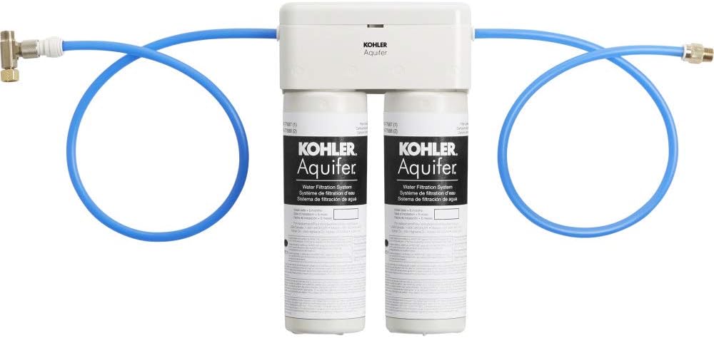KOHLER 77686-NA Aquifer Double Cartridge Water Filtration System