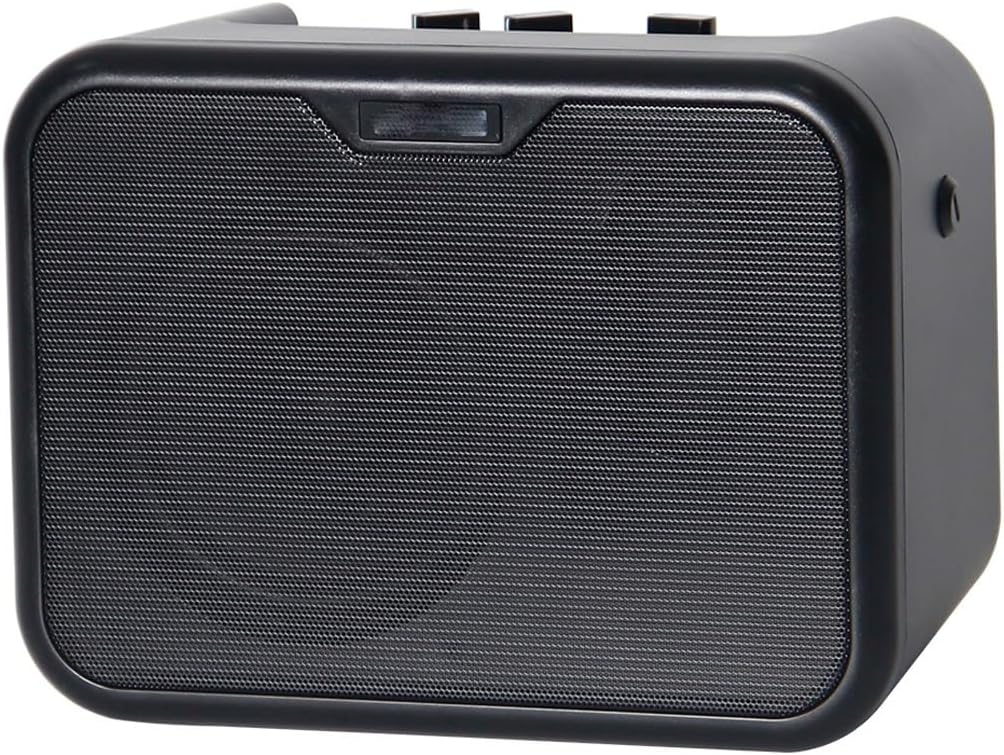 Mini Portable Electric Guitar Amplifier Speaker 10Watt Amp OD/Clean Channels with Power Adapter