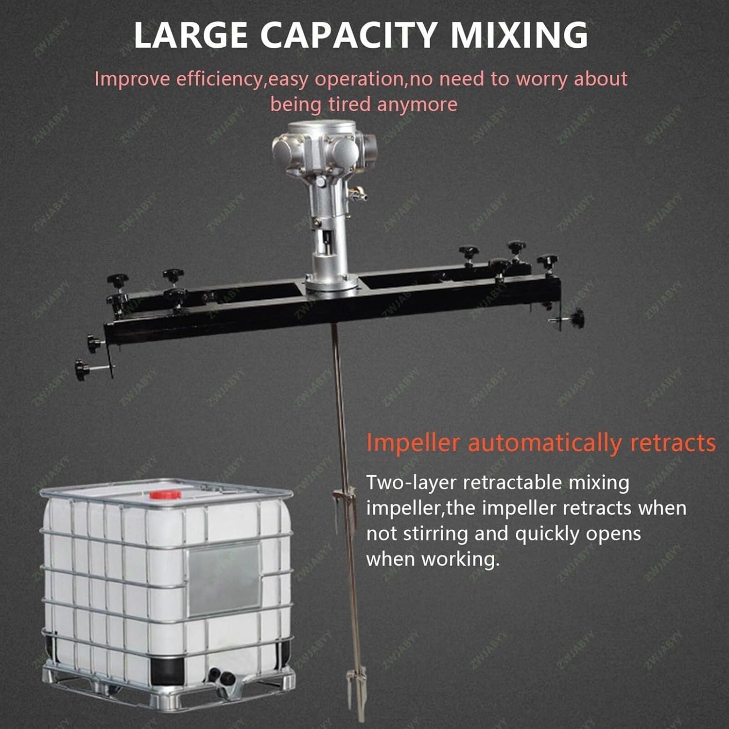 Air Agitator, Pneumatic Paint Mixer, Paint Stirring Machine, Folding Propeller or Ink Dissolver(5cylinders)