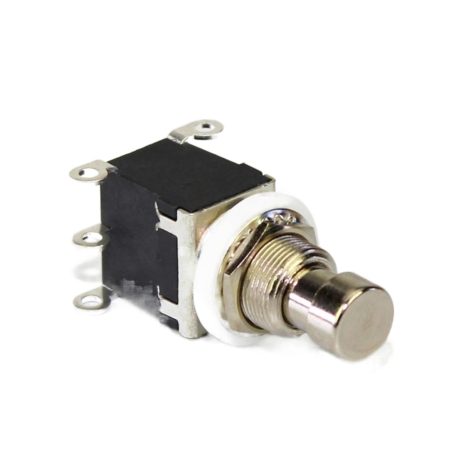 50PCS Footswitch ON-ON Latched 6 Pin Guitar Effect Pedal Push Button Foot Switch with Solder Terminal