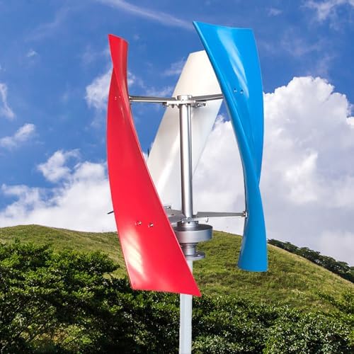 6000W Silent Vertical Wind Turbine Generator Kit with Controller - Ideal for Marine, RV, Home, and Industrial Use - Efficient 12V Wind Power Solution