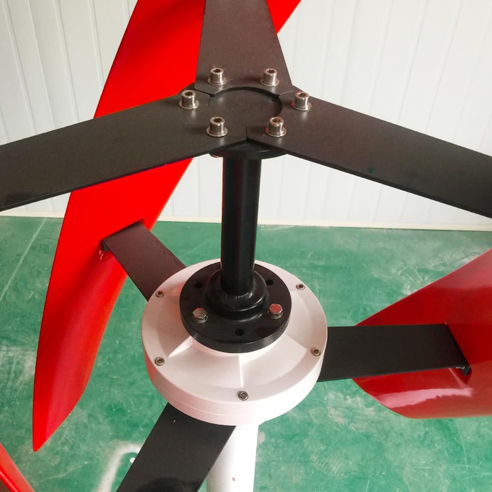 24V-4000W No Noise Vertical Wind Turbine, Magnetic Levitation Upright Wind Generator with MPPT Controller, for Home Ship