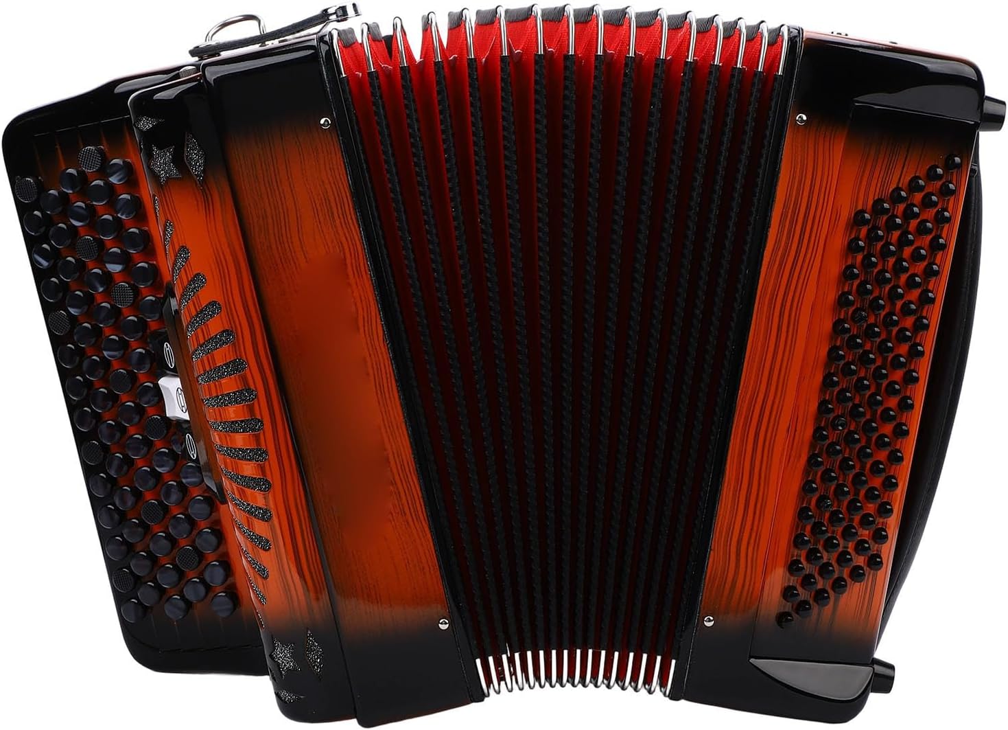 Accordion, Multi Functional 69 Keys 96 Bass Buttons F B E Tuning Chromatic Accordion For Beginner Professionals