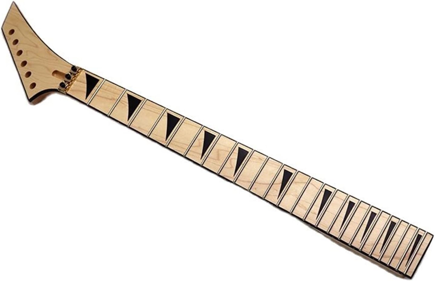 ZUZU 6 Strings Electric Guitar Neck Wood Guitar Neck Matte 24 Frets Unfinished Guitar Neck