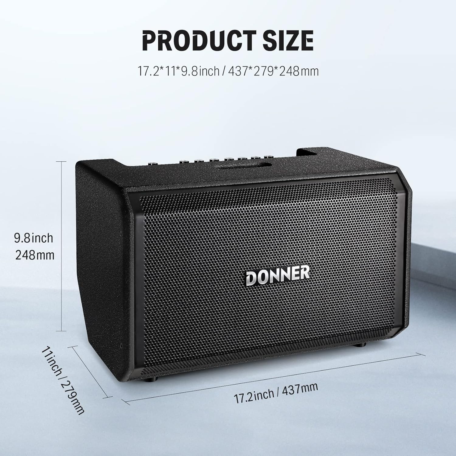 Donner Electric Drum AMP, 80-Watt Wireless Electronic Drum Amplifier Professional DDA-80