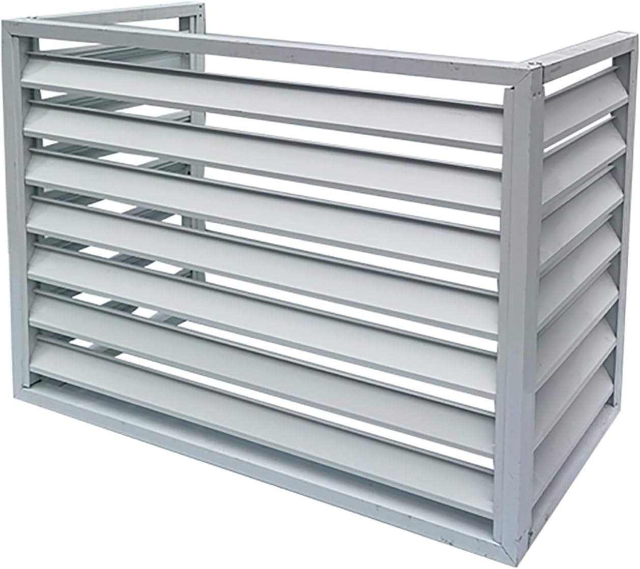 Outdoor Air Conditioner Protection Cover For Outside Units, Aluminum All Weather Protective, Trash Can Enclosure Flower Stand Decorative Privacy Screen, Condenser Protective Cover AC Unit Cover ( Co