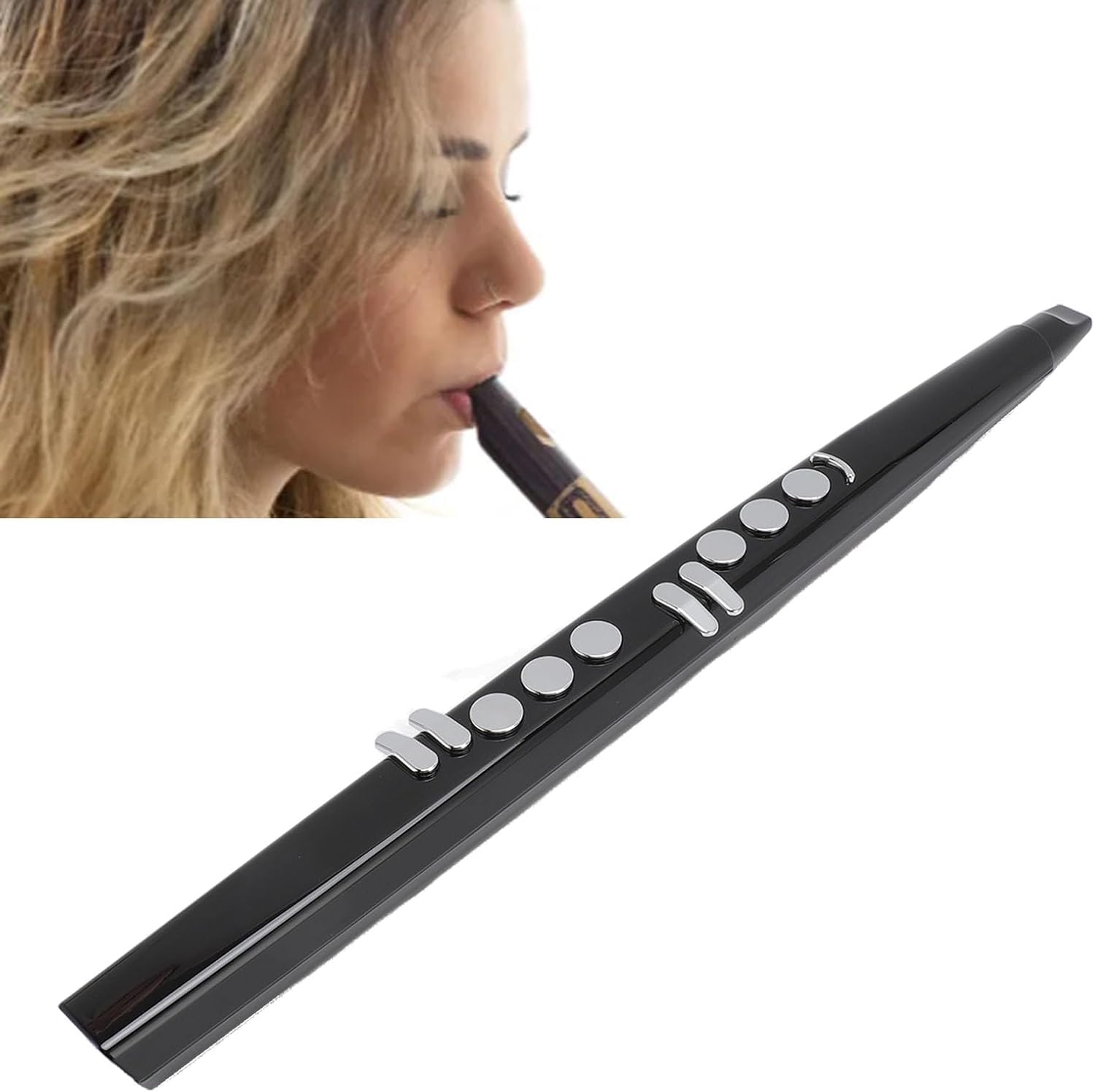 MIDI Digital Saxophone, Mini Electric Saxophone with 13 Tone Options, Adjustable Volume, 3 Blowing Sensitivity, Mini Electronic Wind Instrument Set