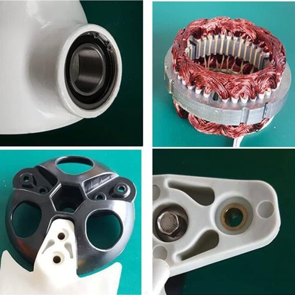 400W Wind Generator, 12V 24V 48V Free Energy Generator, 8 Blades Wind Turbine with Controller, Suitable for Terrace Marine Boat Chalet