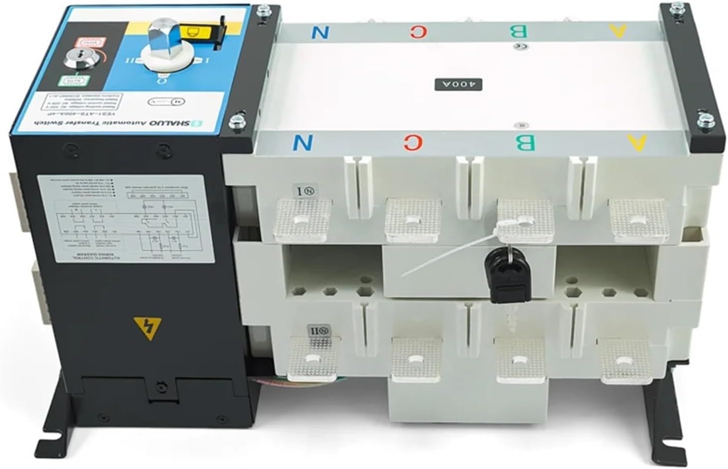 YES1 GA Series ATS Generator Dual Power Automatic Transfer Switch AC220V 400A 630A 4P Circuit Breaker YES1-ATS-630A-4P(630A 4P ATS)