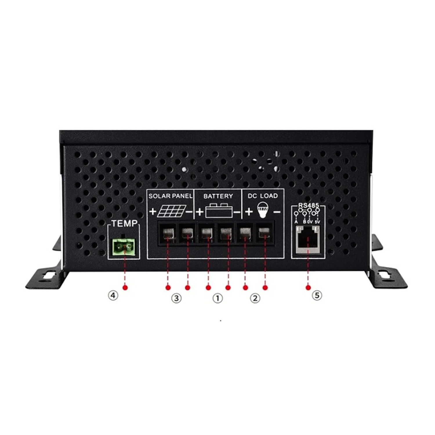 Solar Controller, 12V 24V 48V 60V 72V 96V 50A 60A 80A MPPT Solar Charge Discharge Controller PV Regulator 230VDC for Lifepo4 Lithium Gel Battery(80A)