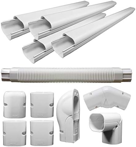Pioneer Decorative PVC Wide Line Cover Kit for Mini Split Air Conditioners and Heat Pumps