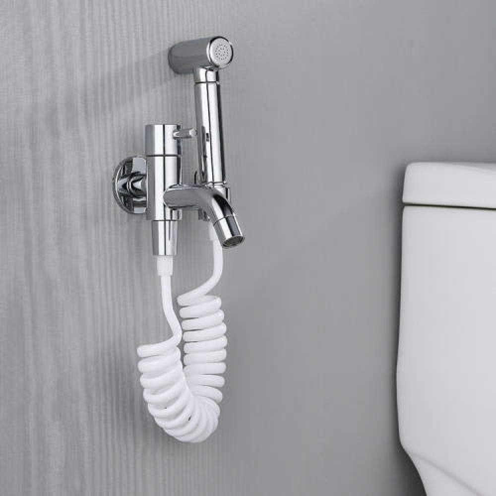shower head Hand Held Bidet Sprayer Stainless Steel Spraye Toilet Bidet Shower Head with Hose and Bracket Holder Toilet Cleaning Spray Gun Booster Flushing Faucet Bathroom mop Pool hot and Cold Compa