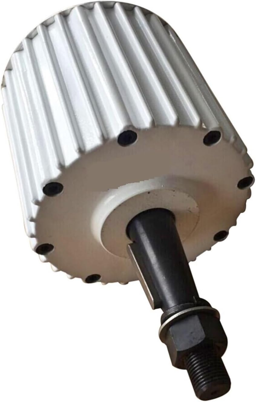 Wind Turbine Generator Kit, 2KW 500RPM 48V 96V 120V Permanent Magnet Generator AC Alternator for Vertical Or Horizontal Wind Generator for Hybrid Solar Wind System(48VAC)