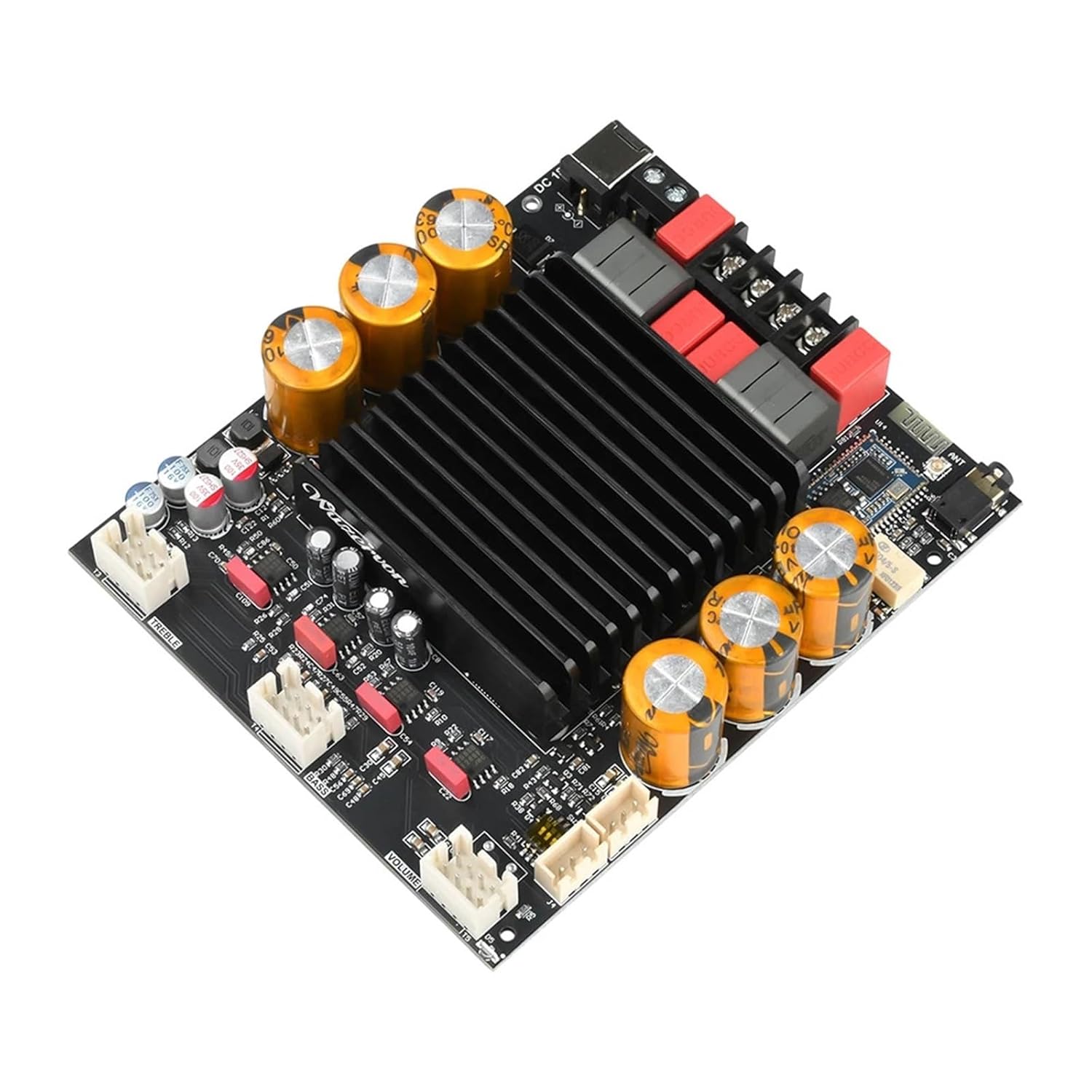ZK-3002T PRO 18-50V 3002T PRO QCC3034 Digital Sound Amplifier Board 2.0 Channel 300W+300W Audio Amp Module(Type C)