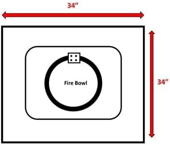 Living Source International Concrete,Glass Propane,Natural Gas Fire Pit Table
