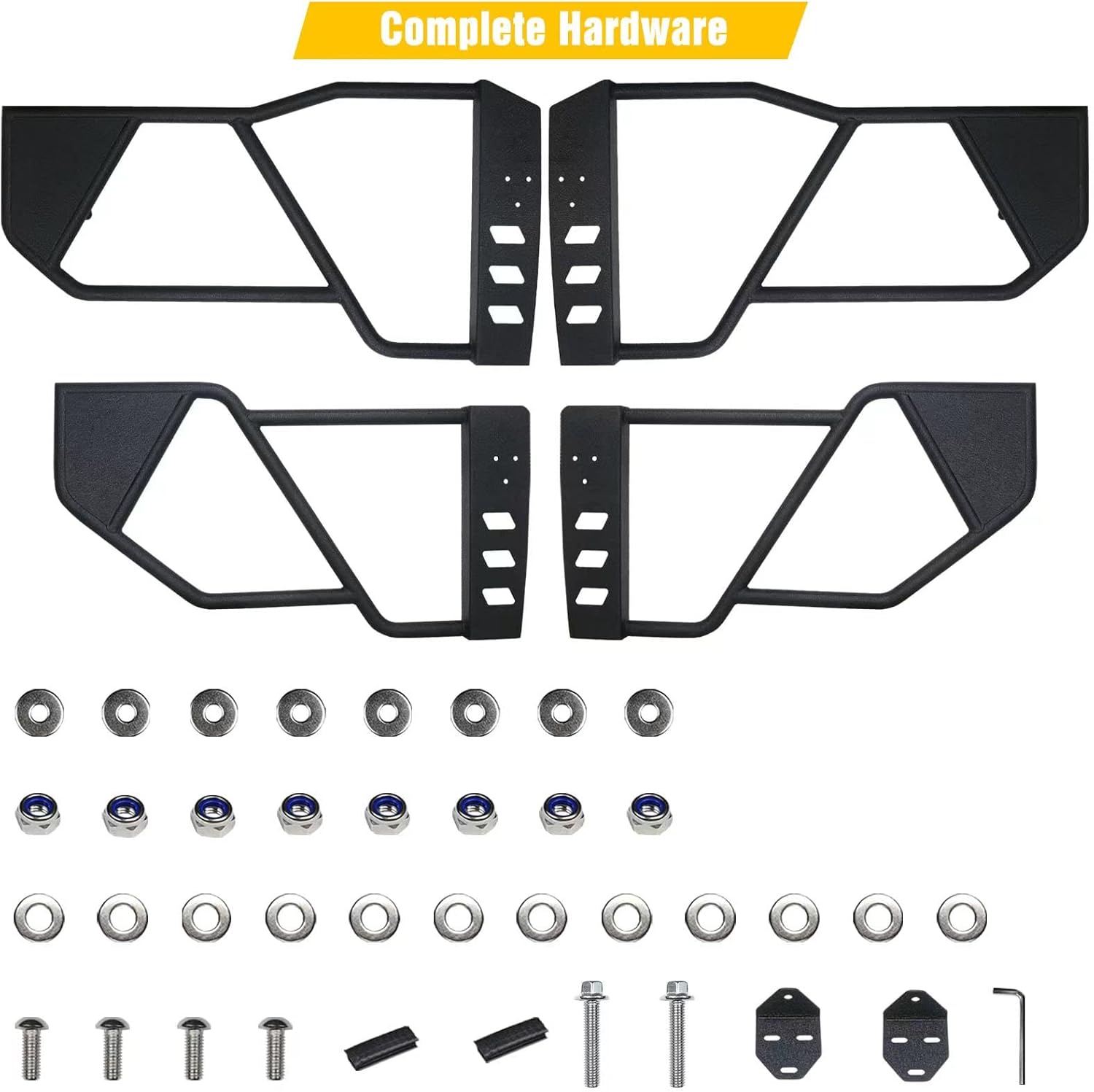 JROAD Bronco tube doors for Ford Bronco 2021 2022 2023 4 Door Accessories(Excluding Sport)，For Ford Bronco Off-Road Tubular Doors 4PCS
