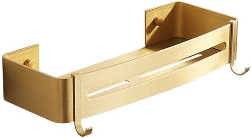 VIDI Corner Shelf Wall Mounted Bathroom Brushed Gold Aluminum Bath Shower Shampoo Holder Shelf
