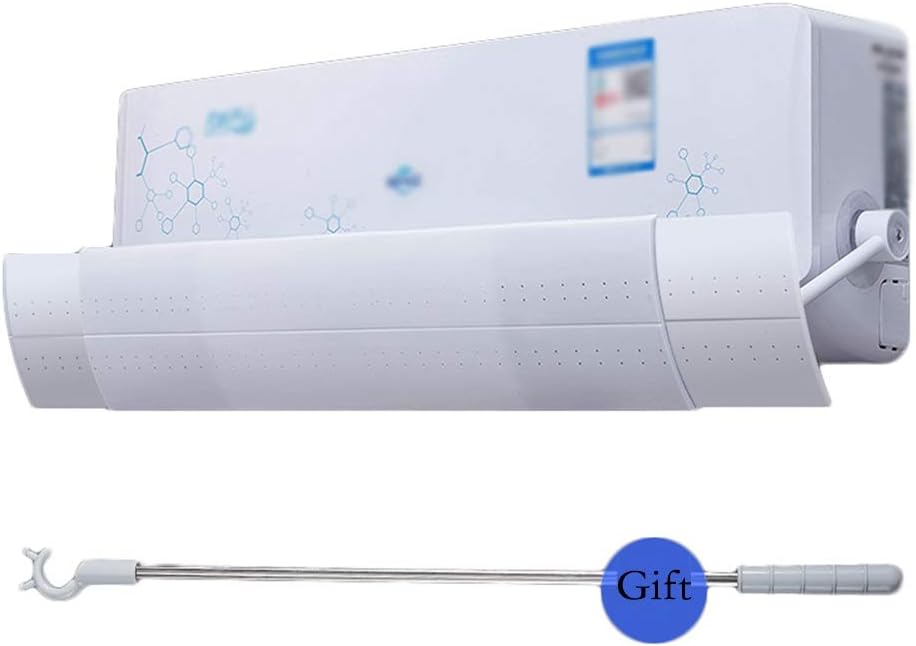 Retractable Air Conditioner Deflector Prevent The Air From Blowing Straight, Angle Adjustable, Lightweight Plastic Material