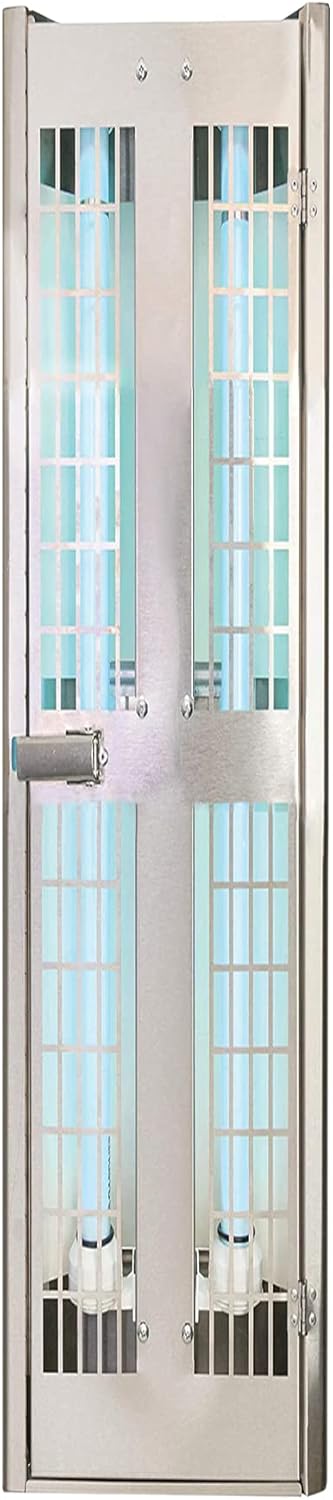 Gardner iFly 65 UV Fly Light Insect Trap | Stainless Steel Wall Mounted Adhesive Trap, Fruit Fly Trap – Waterproof & Dustproof for Industrial & Commercial Warehouses, (4 Feet)