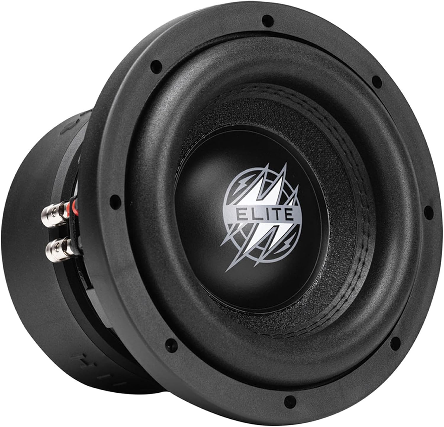 Hifonics Elite 8 Inch Car Mount Subwoofer with Dual 2 Ohm Voice Coil Speaker 1200 Watt Peak Power Mobile Amplifier System, Black