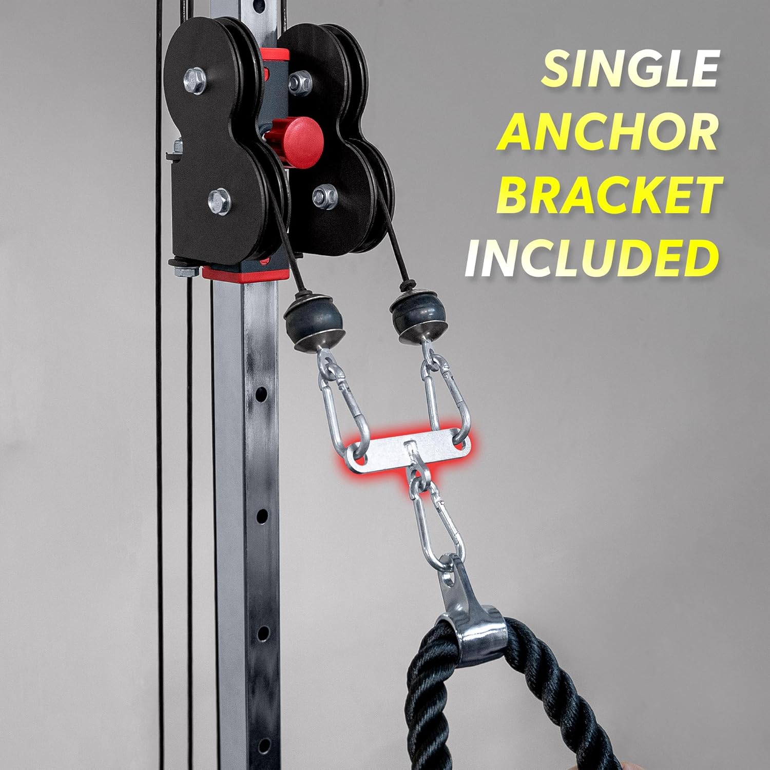 Valor Fitness BD-62 Wall Mounted Cable Machine with Adjustable Dual Pulley System Functional Home Gym Workout Equipment