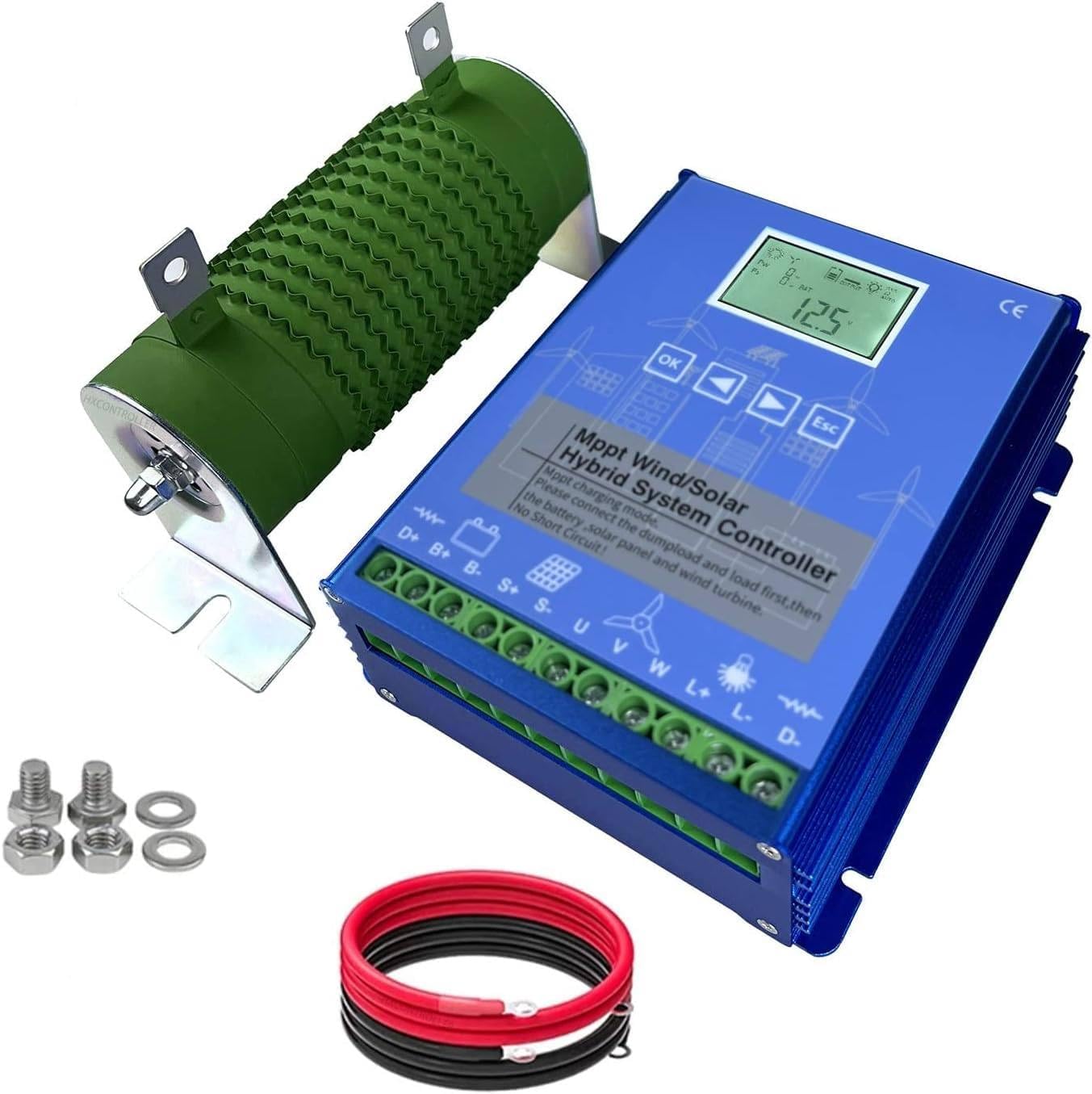 Wind Solar Hybrid Charge Controller 6000W-14000W,Wind Solar Hybrid Charge Controller Photovoltaic and Battery Dual Power Supply,Boost MPPT Generator 48V