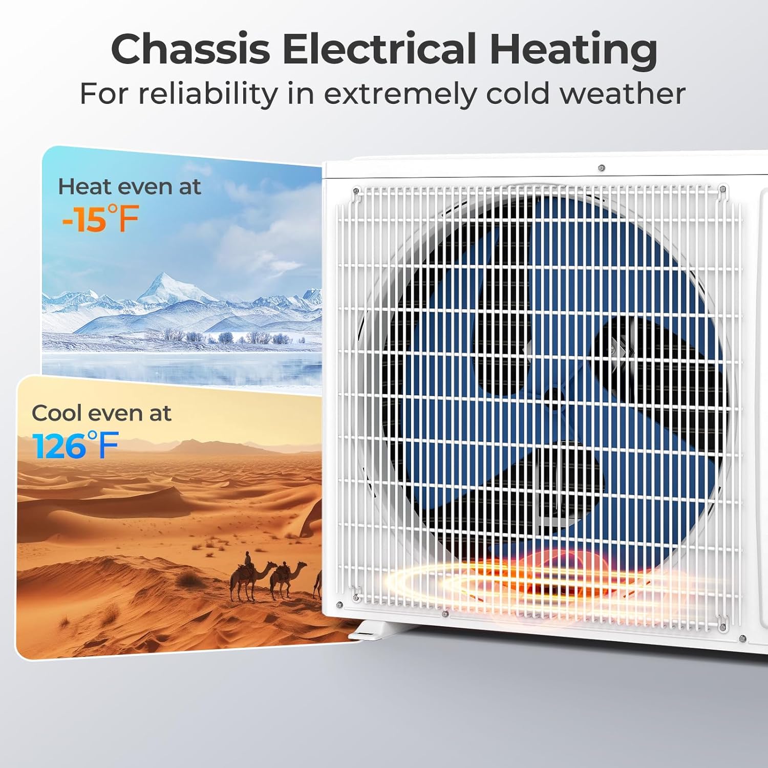 COSTWAY 24000 BTU Mini Split Air Conditioner & Heater, WiFi Enabled 25 SEER2 208-230V Ductless Inverter AC Unit w/2 Ton Heat Pump & Installation Kit, Works w/Alexa, Cools Rooms Up to 1500 Sq.Ft