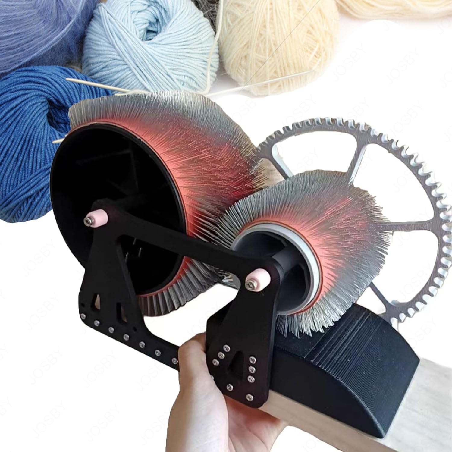 Manual Wool Combing Machine, Wool Felt-Making Tool,Fast Colour Mixing Machine, for DIY Craft,Handmade Enthusiasts