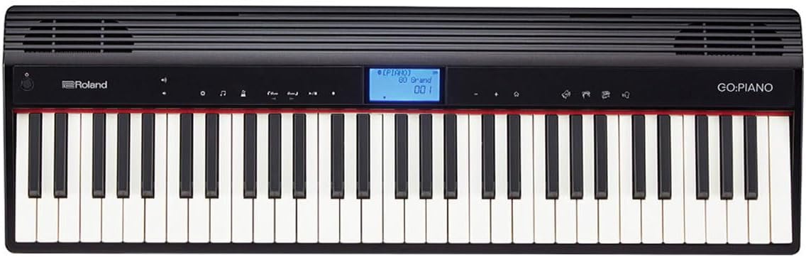 Roland GO:PIANO 61-Key Portable Digital Piano Keyboard with Onboard Bluetooth Speakers and Electronic Teaching (GO-61P)
