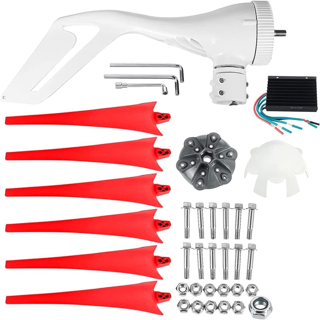 LiuSj JUnSt 9000W 6 Blade Hoop Type Power Wind Turbine Generator,with Controller Windmill Energy Turbines for Home Street Lamp Boat