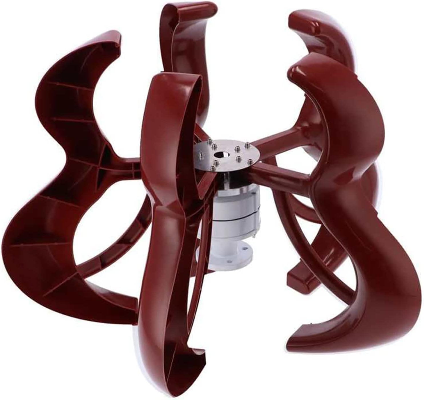 LiuSj JUnSt 9000W 12V 24V 48V Wind Turbine Kit, 5-Blades Outdoor Aluminum Alloy Wind Generator Equipment Red Wind Turbine with Controller