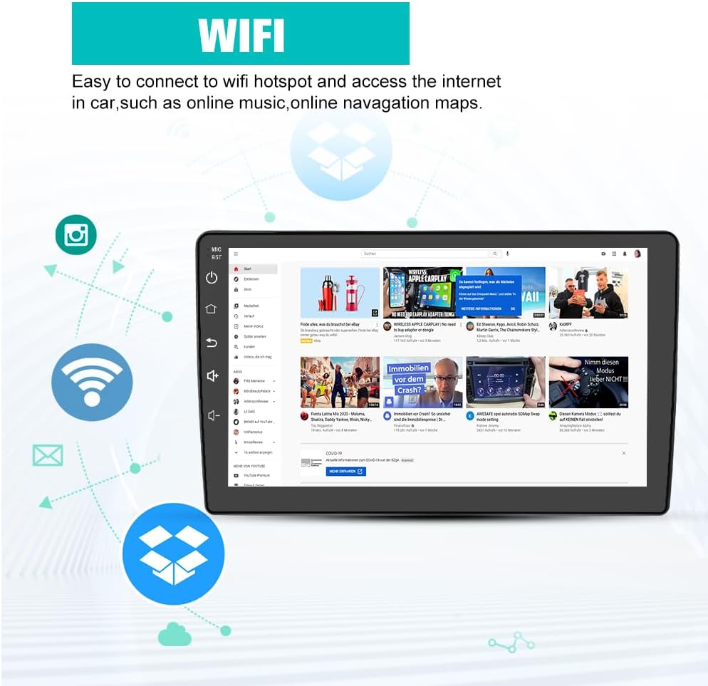 AWESAFE 5G WiFi Car Radio Stereo for Chevy Silverado 2007-2013 GMC Sierra Yukon Android 13 Replacement Upgrade Stereo with CarPlay Android Auto