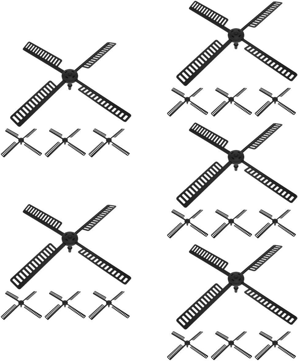 Ciieeo 20pcs Plastic Windmill Blades for Outdoor Use Garden Decoration Stable and Fading-Resistant Windmill Parts for Yards and Patios